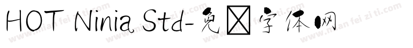 HOT Ninia Std字体转换